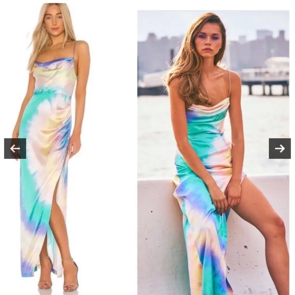 Retrofete Long Maxi Dress Silk
